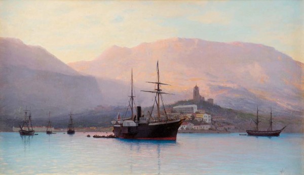 View of Afon Monastery by Lev Lagorio